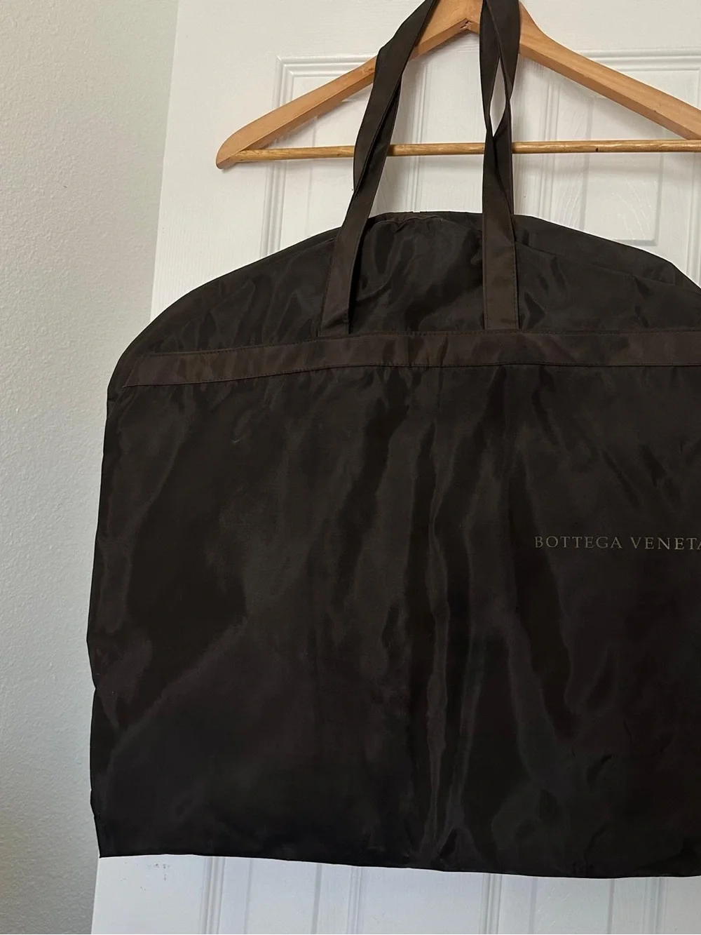 Bottega Veneta Black Travel Garment Bag with Dual Handles